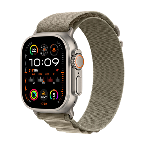 Apple Watch Ultra 2 LTE 49mm Titanium Case with Alpine Loop L - Olive