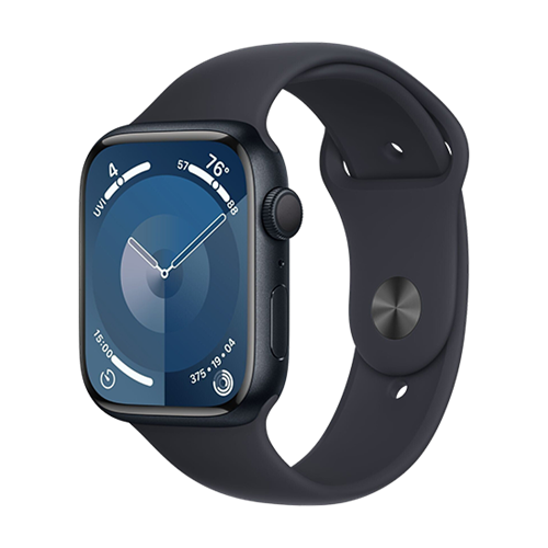 Apple Watch Series 9 GPS 45mm Midnight Aluminium Case with Sport Band S/M - Midnight