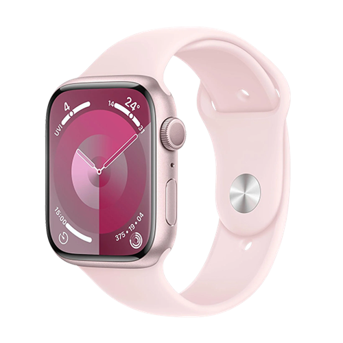 Apple Watch Series 9 GPS 45mm Pink Aluminium Case with Sport Band M/L - Light Pink