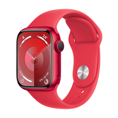 Apple Watch Series 9 GPS 41mm RED Aluminium Case with Sport Band M/L - (PRODUCT) RED