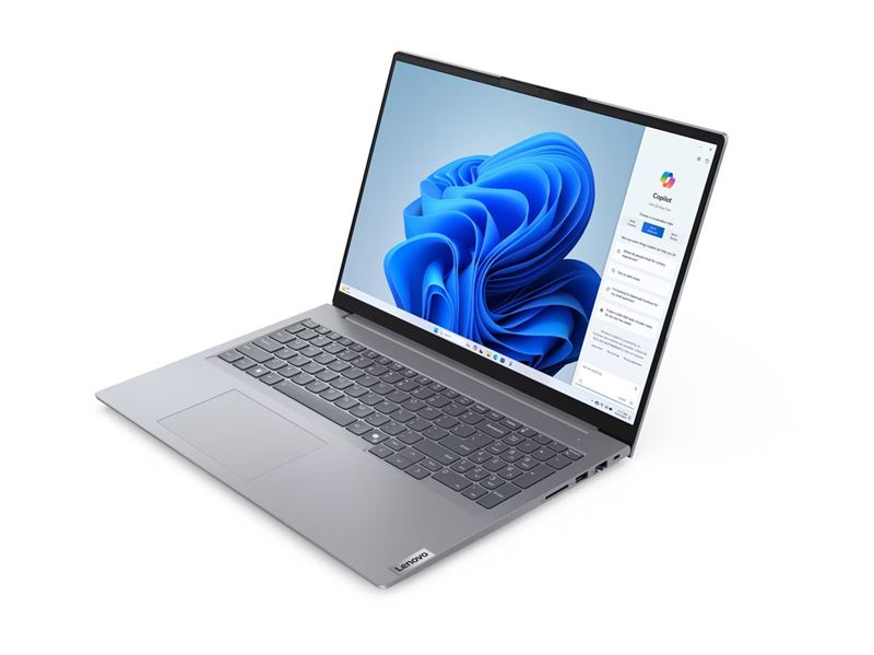 Lenovo ThinkBook 16 G7 ARP 21MW - 180° hængsel - AMD Ryzen 5 - 7535HS / op til 4,55 GHz - Win 11 Pro - Radeon 660M - 16 GB RAM - 512 GB SSD NVMe - 16 IPS 1920 x 1200 - Wi-Fi 6E, Bluetooth - polargrå - kbd: Nordic - med 2 års Lenovo Depot Support, CO2 Offset 0,5 ton (2nd Gen)