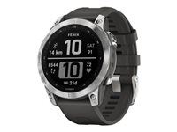 Garmin fenix 7 47 mm Sort Sølv Sportsur