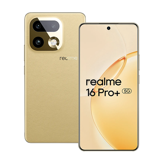 realme 16 Pro+ 5G 6,8" 12/512 GB - Guld smartphone