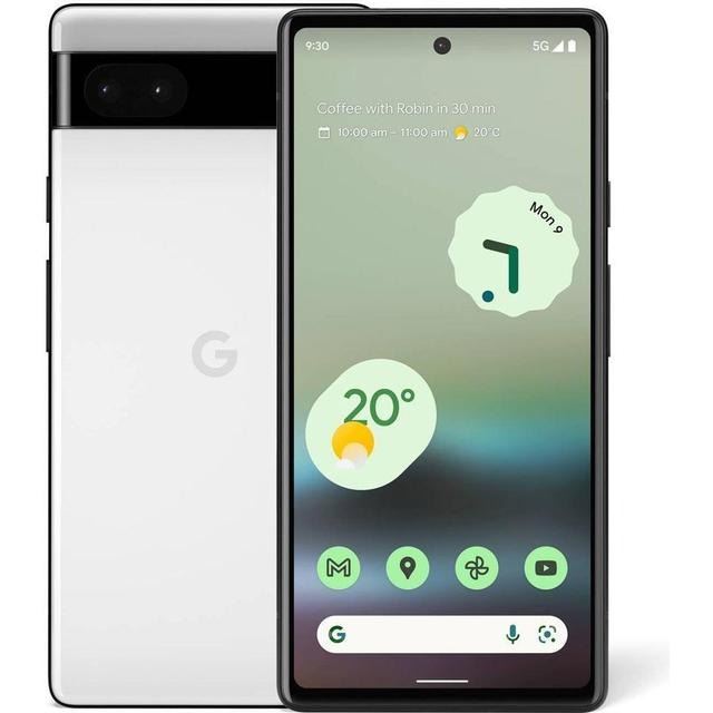 Google Pixel 6a 5G (128GB/Chalk White) uden abonnement