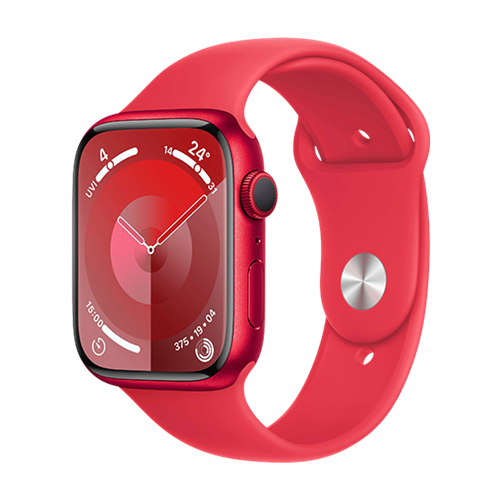 Apple Watch Series 9 GPS 45mm (PRODUCT)RED Aluminium Case with Sport Band M/L - (PRODUCT)RED