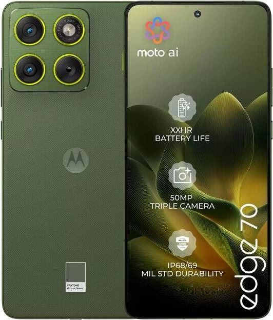 Motorola Moto Edge 70 5G (512GB/Bronze Green) uden abonnement