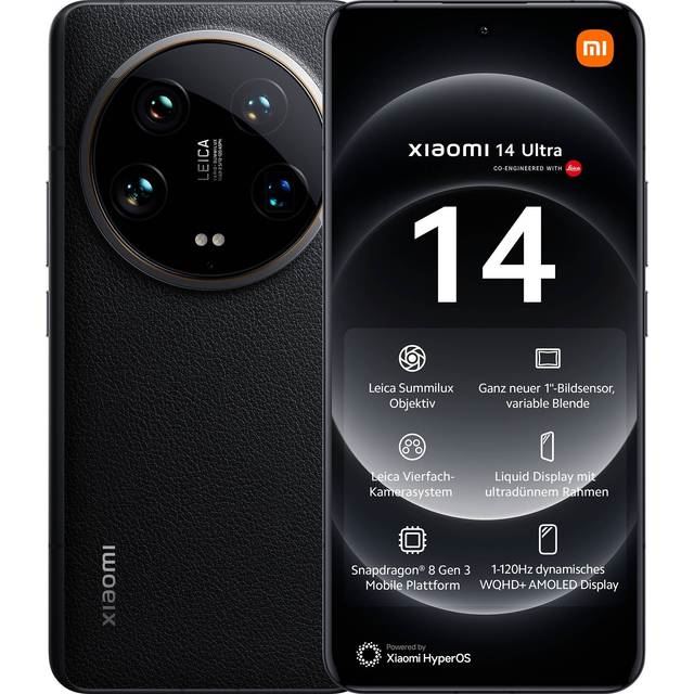 Xiaomi 14 Ultra 5G (512GB/Black) uden abonnement