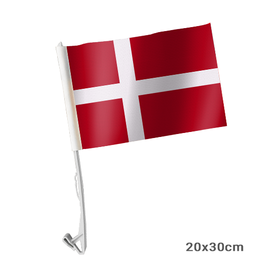 BIL FLAG DANMARK 40 x 60 CM