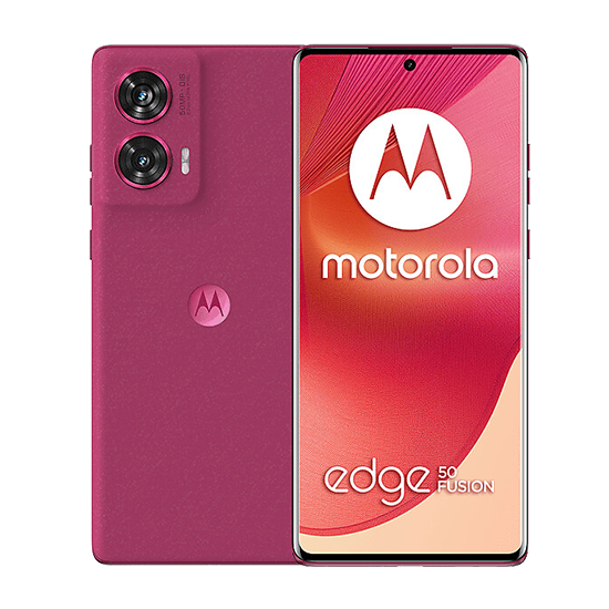 Motorola Edge 50 Fusion 5G (256GB/Hot Pink) uden abonnement.